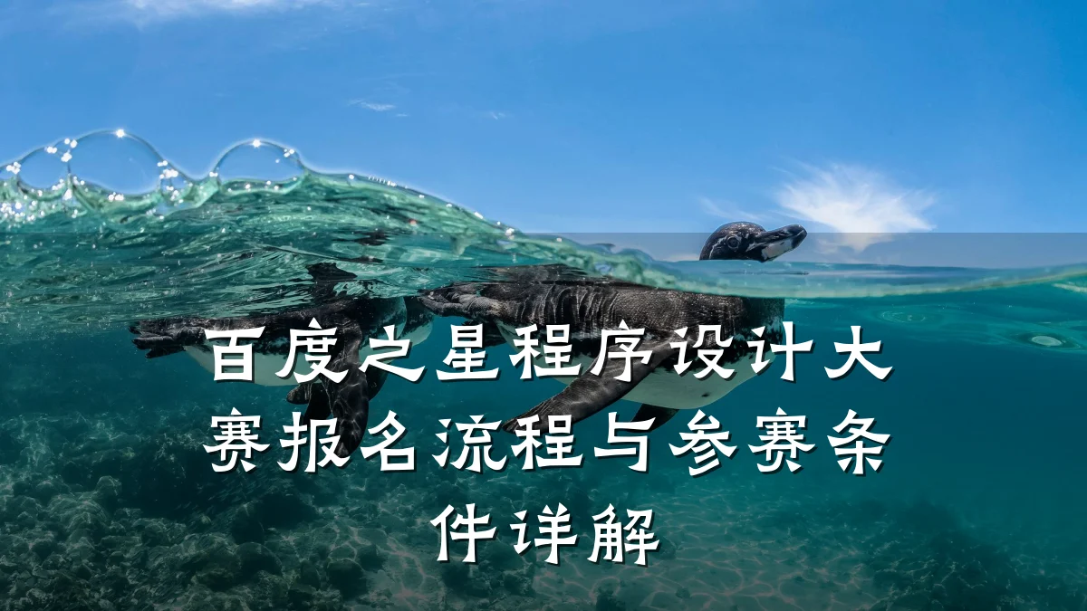 百度之星程序设计大赛报名流程与参赛条件详解