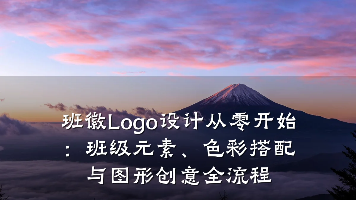 班徽Logo设计从零开始：班级元素、色彩搭配与图形创意全流程