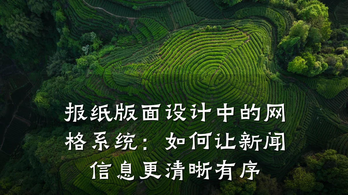 报纸版面设计中的网格系统:如何让新闻信息更清晰有序
