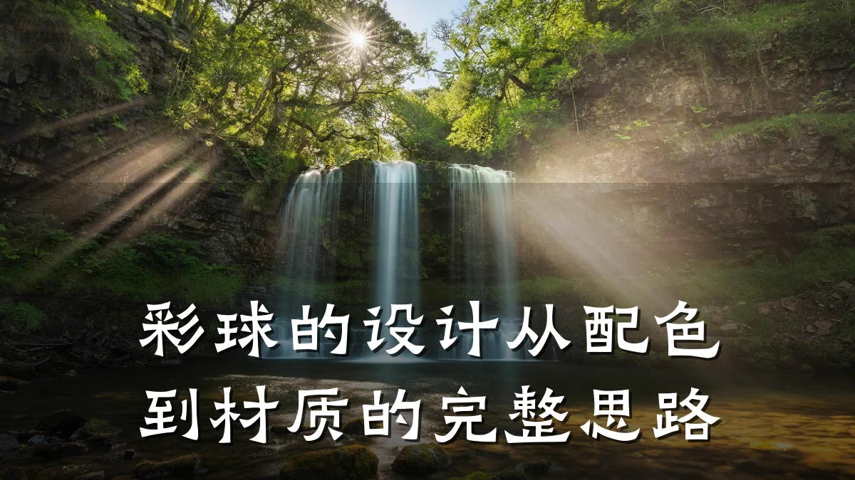 彩球的设计从配色到材质的完整思路
