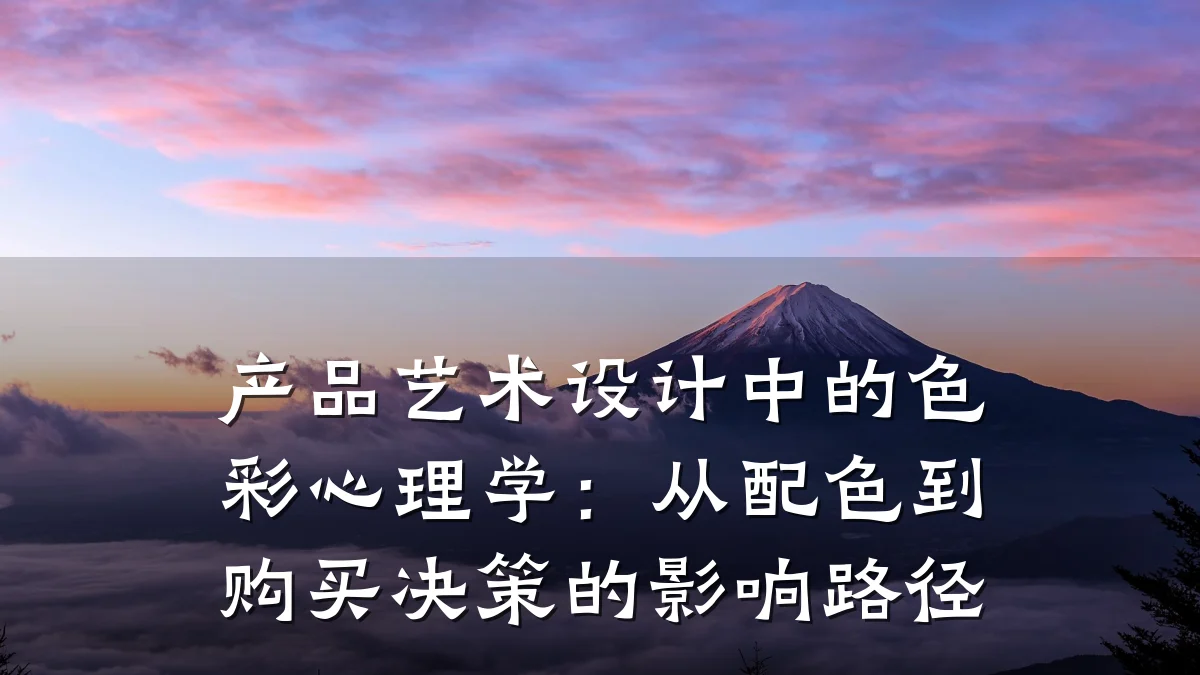 产品艺术设计中的色彩心理学:从配色到购买决策的影响路径