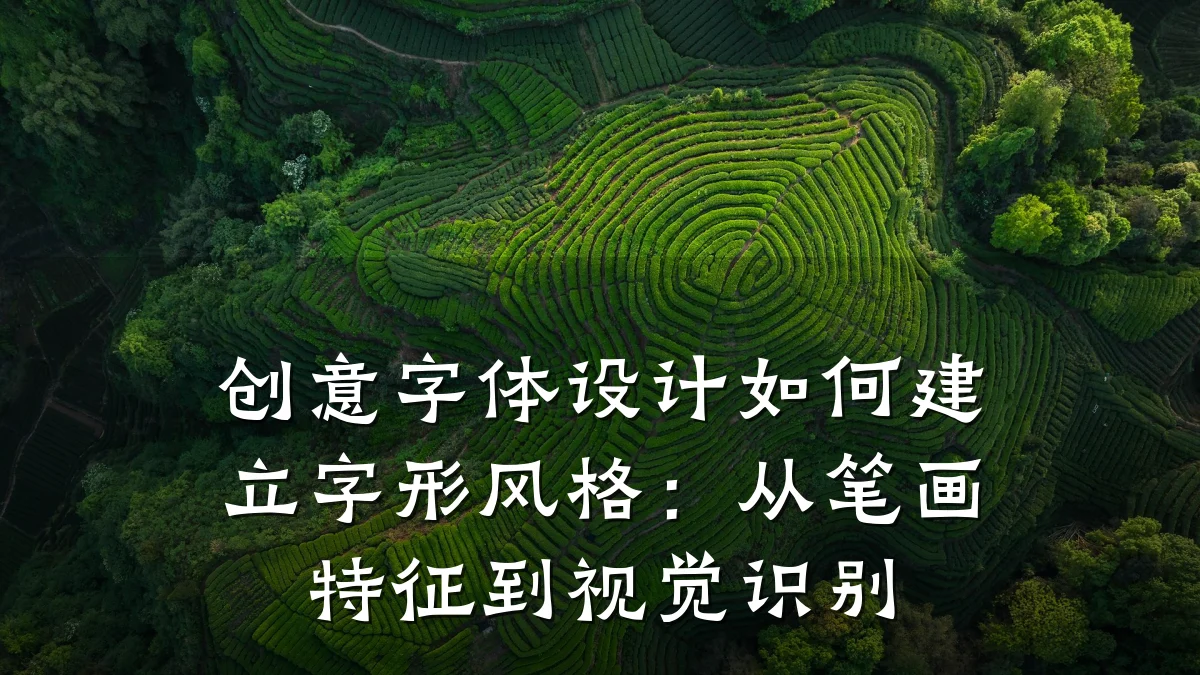 创意字体设计如何建立字形风格:从笔画特征到视觉识别