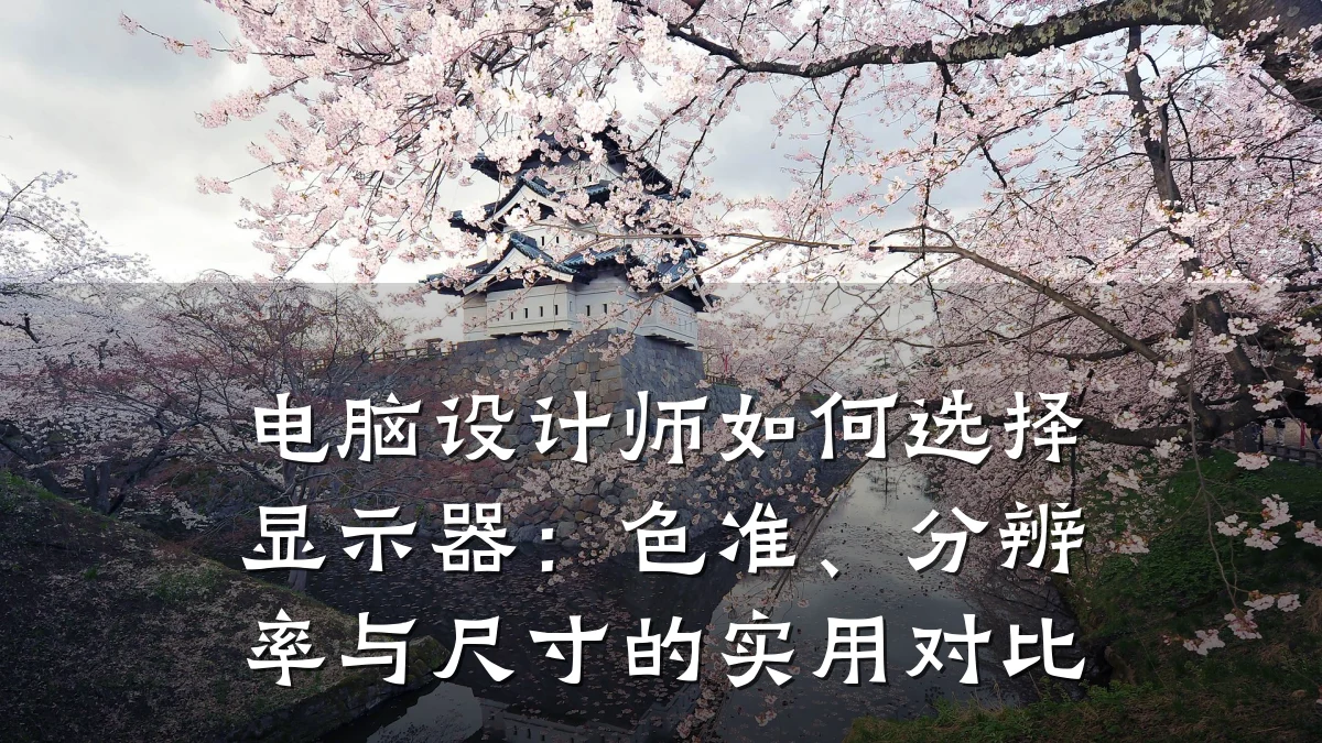 电脑设计师如何选择显示器:色准、分辨率与尺寸的实用对比