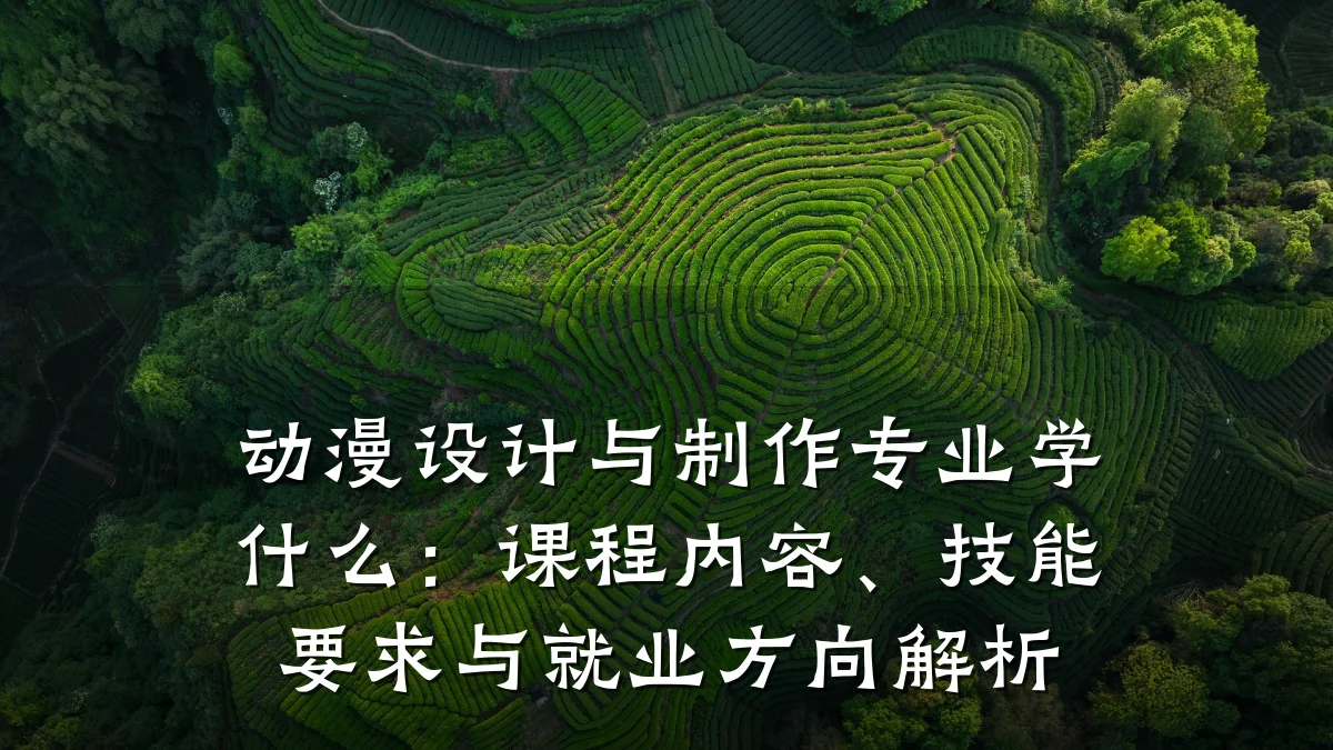 动漫设计与制作专业学什么:课程内容、技能要求与就业方向解析