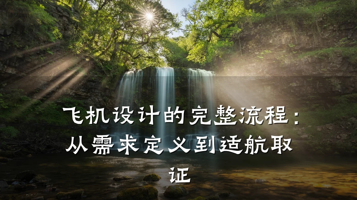 飞机设计的完整流程:从需求定义到适航取证