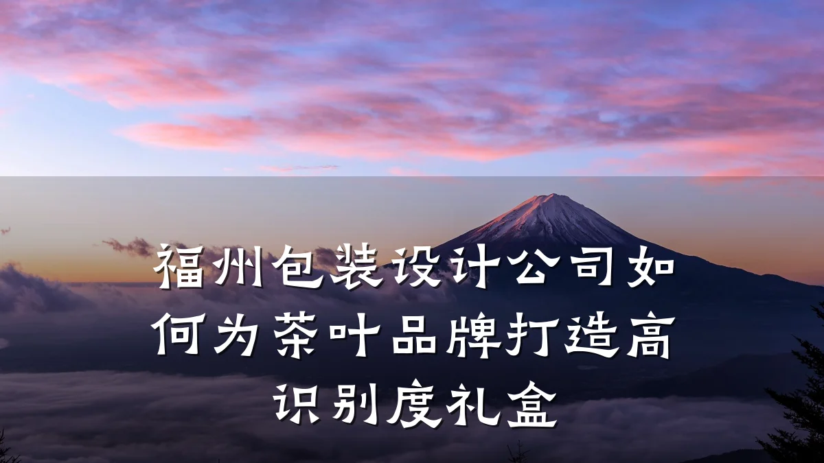 福州包装设计公司如何为茶叶品牌打造高识别度礼盒