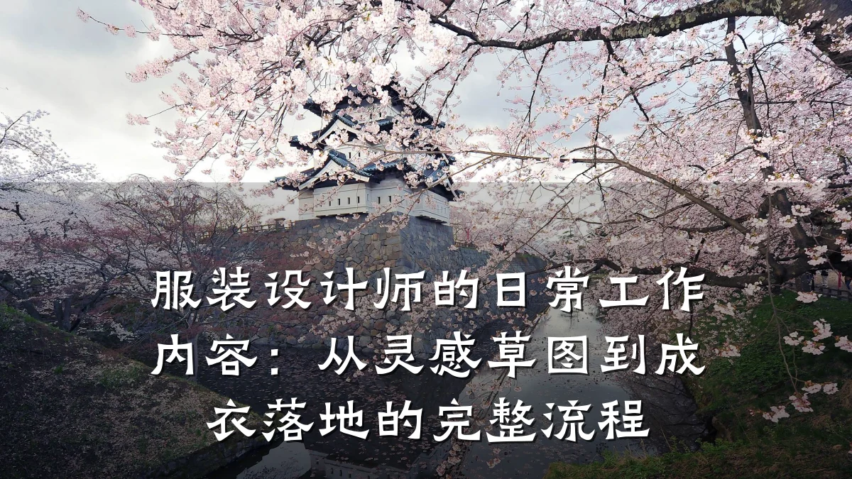 服装设计师的日常工作内容:从灵感草图到成衣落地的完整流程