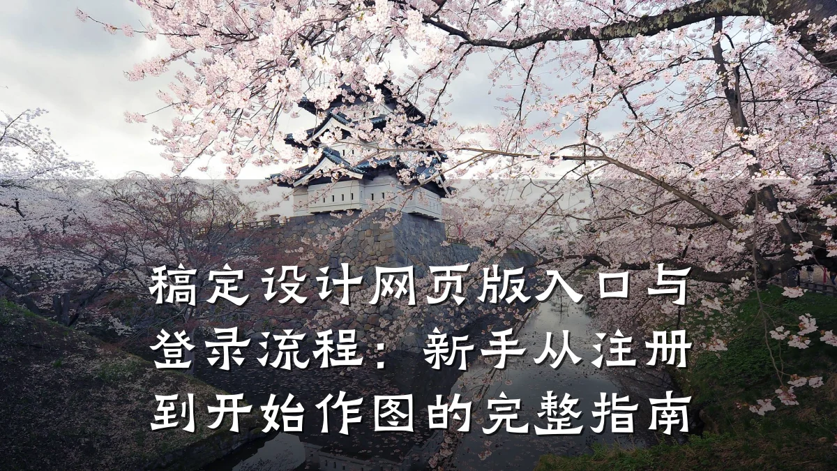 稿定设计网页版入口与登录流程:新手从注册到开始作图的完整指南