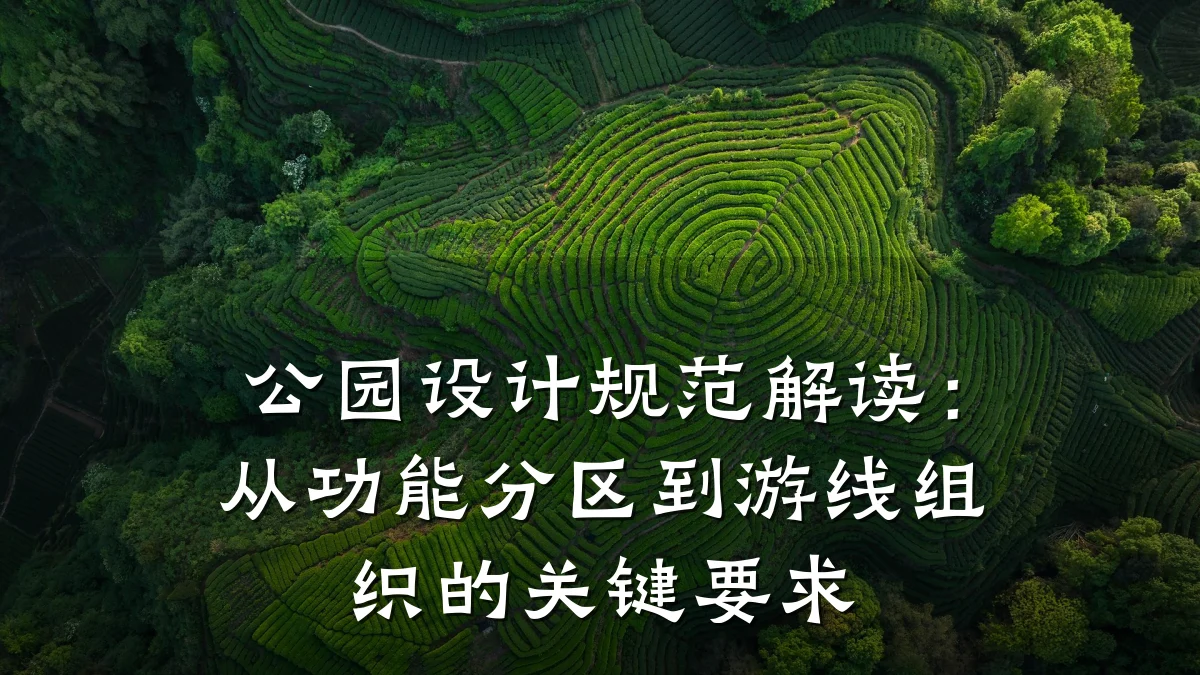 公园设计规范解读:从功能分区到游线组织的关键要求
