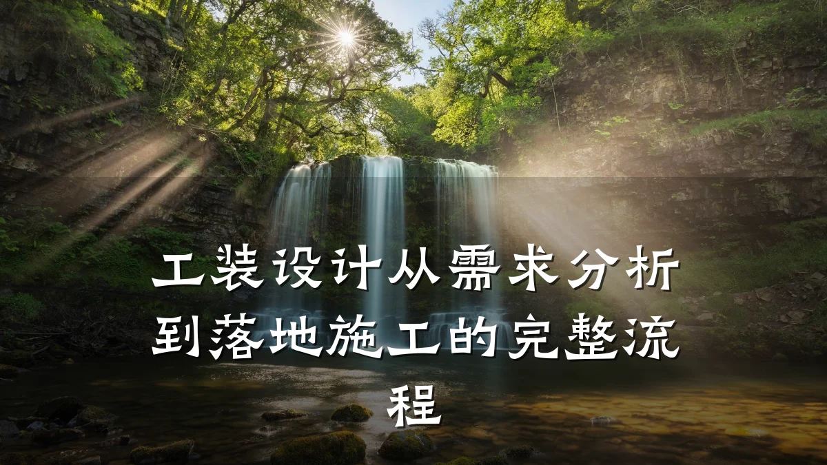 工装设计从需求分析到落地施工的完整流程
