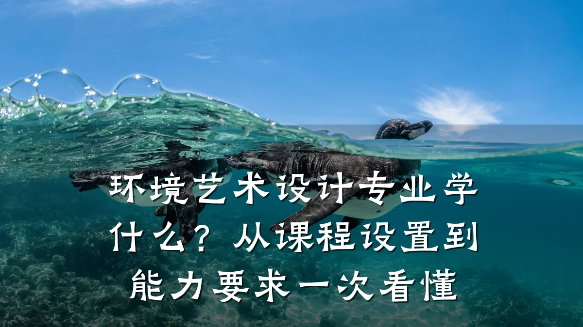 环境艺术设计专业学什么?从课程设置到能力要求一次看懂