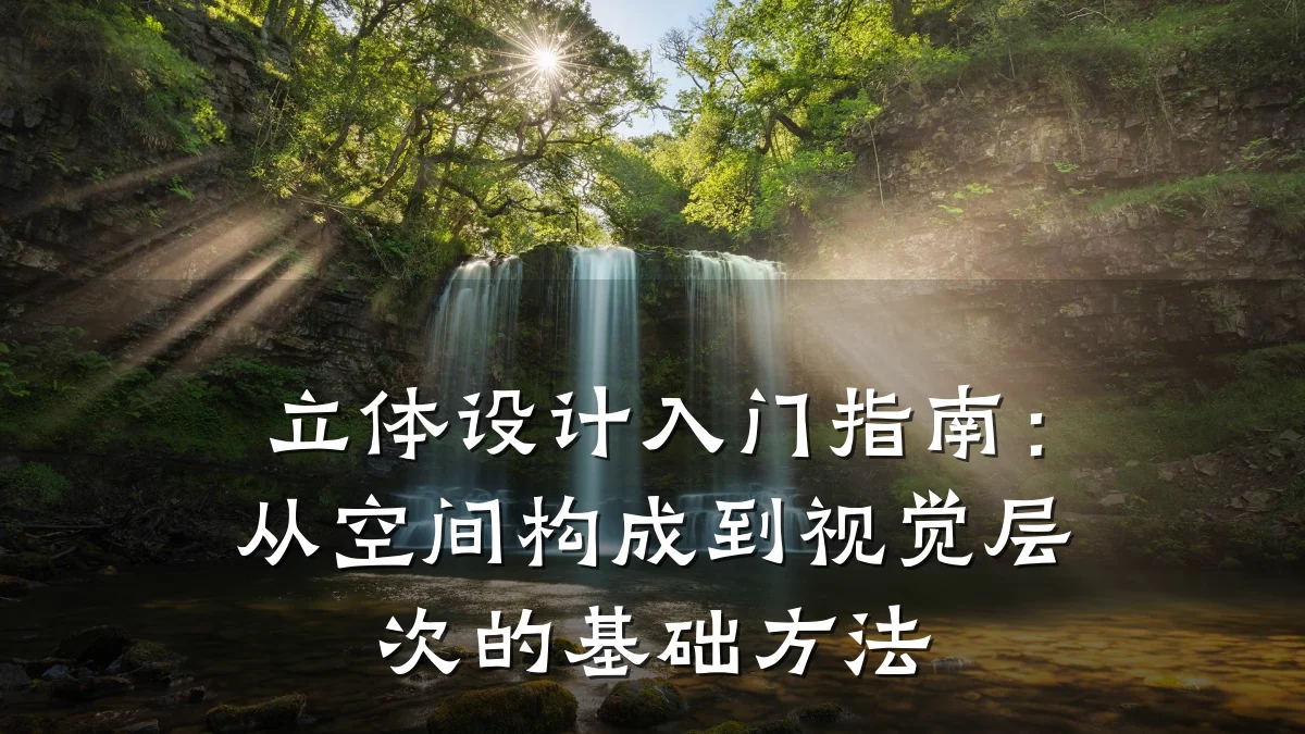 立体设计入门指南:从空间构成到视觉层次的基础方法