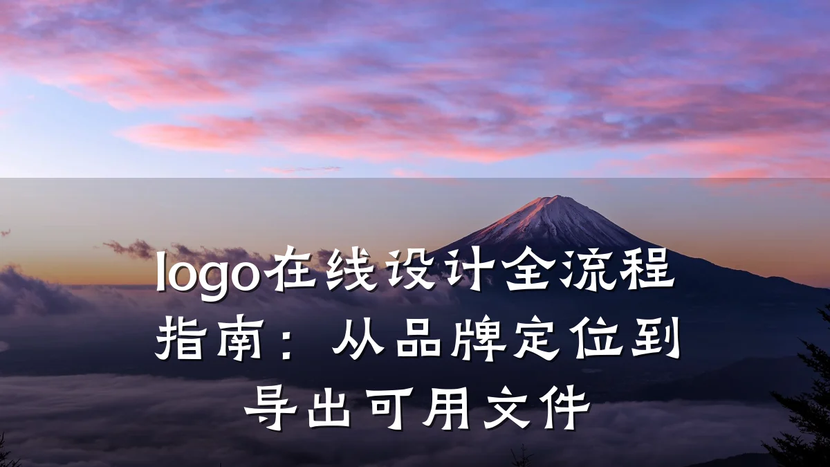 logo在线设计全流程指南:从品牌定位到导出可用文件