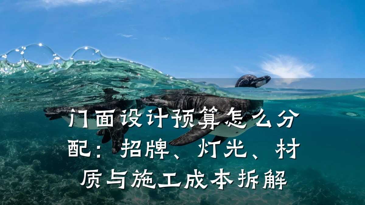 门面设计预算怎么分配:招牌、灯光、材质与施工成本拆解