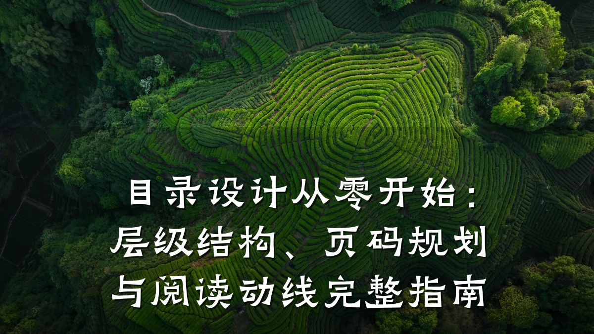 目录设计从零开始:层级结构、页码规划与阅读动线完整指南