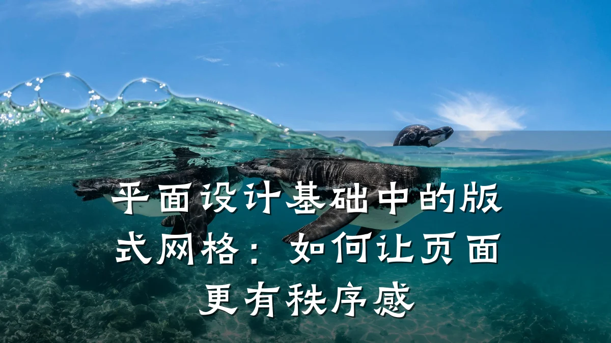 平面设计基础中的版式网格:如何让页面更有秩序感