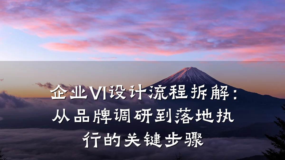 企业VI设计流程拆解:从品牌调研到落地执行的关键步骤