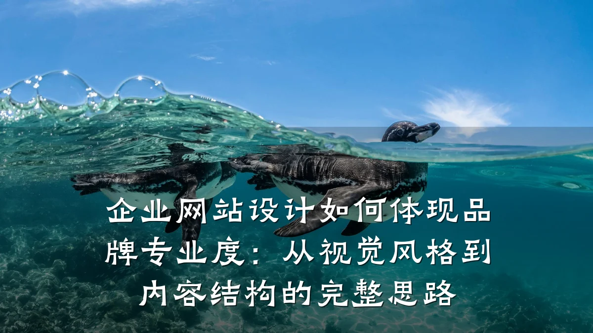 企业网站设计如何体现品牌专业度:从视觉风格到内容结构的完整思路