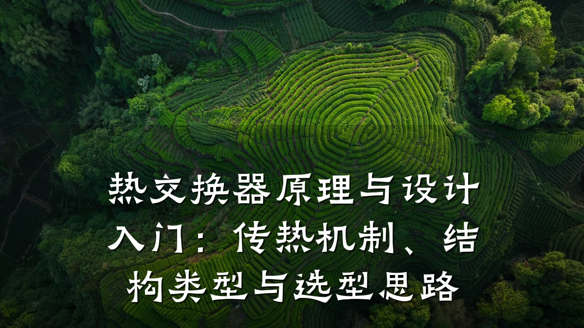 热交换器原理与设计入门:传热机制、结构类型与选型思路