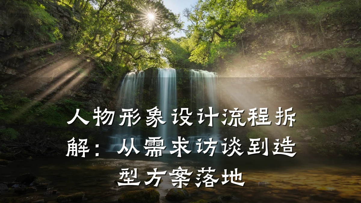 人物形象设计流程拆解:从需求访谈到造型方案落地