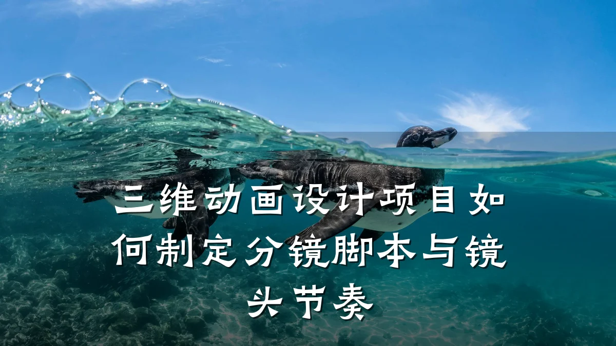 三维动画设计项目如何制定分镜脚本与镜头节奏