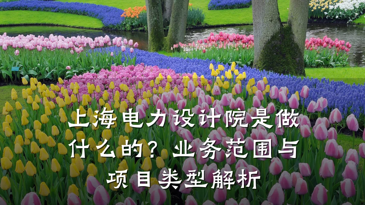 上海电力设计院是做什么的?业务范围与项目类型解析