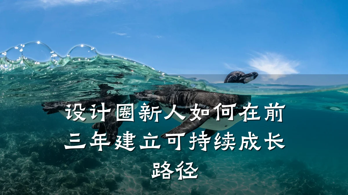 设计圈新人如何在前三年建立可持续成长路径