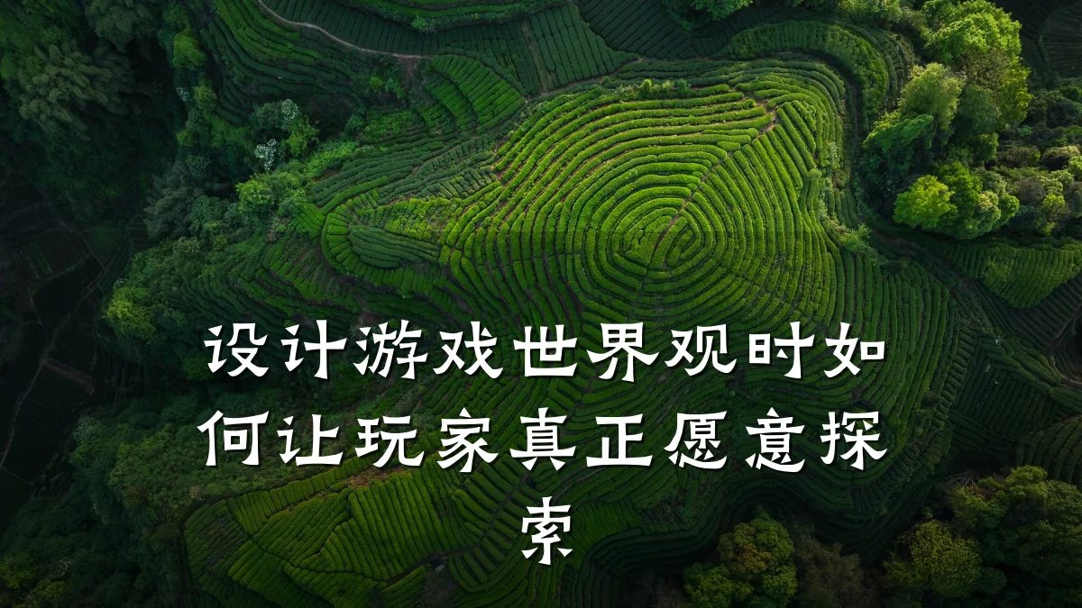 设计游戏世界观时如何让玩家真正愿意探索