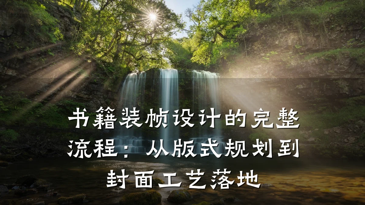 书籍装帧设计的完整流程:从版式规划到封面工艺落地