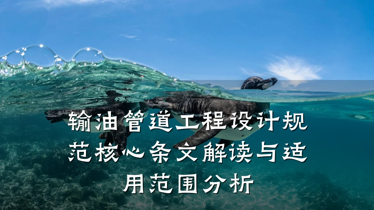 输油管道工程设计规范核心条文解读与适用范围分析