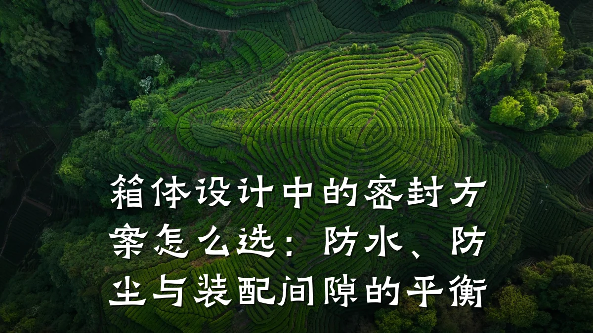 箱体设计中的密封方案怎么选:防水、防尘与装配间隙的平衡