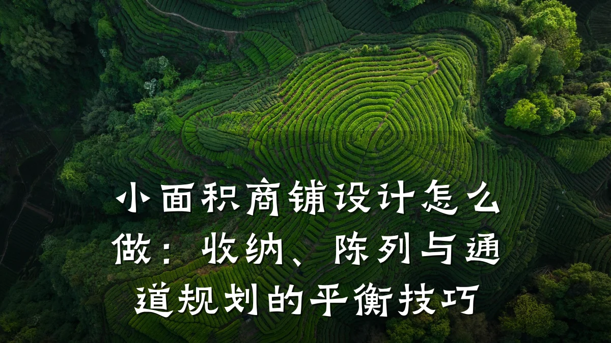 小面积商铺设计怎么做:收纳、陈列与通道规划的平衡技巧