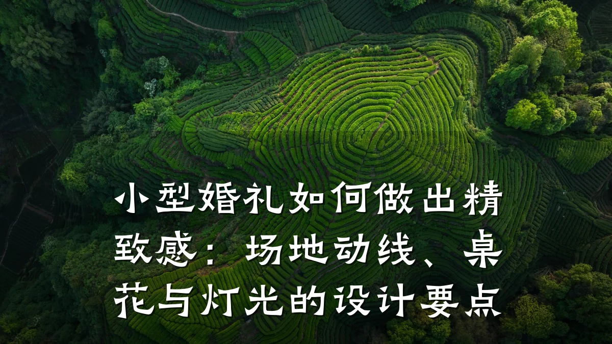 小型婚礼如何做出精致感:场地动线、桌花与灯光的设计要点