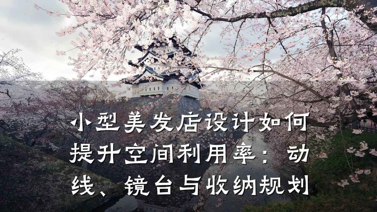 小型美发店设计如何提升空间利用率:动线、镜台与收纳规划