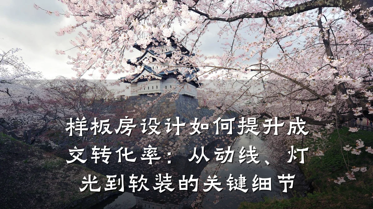 样板房设计如何提升成交转化率:从动线、灯光到软装的关键细节