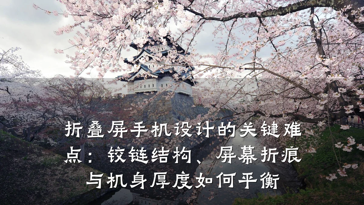 折叠屏手机设计的关键难点:铰链结构、屏幕折痕与机身厚度如何平衡