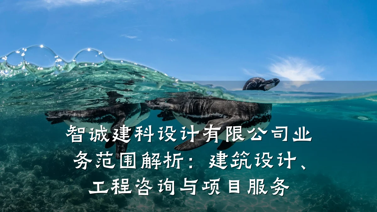 智诚建科设计有限公司业务范围解析:建筑设计、工程咨询与项目服务
