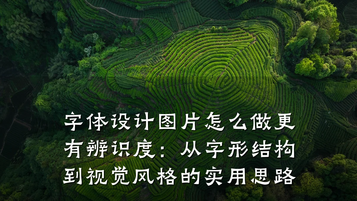 字体设计图片怎么做更有辨识度:从字形结构到视觉风格的实用思路