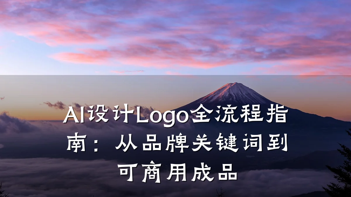 AI设计Logo全流程指南:从品牌关键词到可商用成品