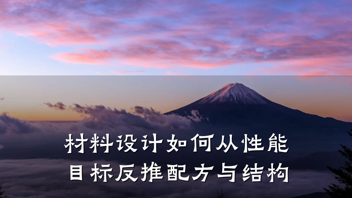 材料设计如何从性能目标反推配方与结构