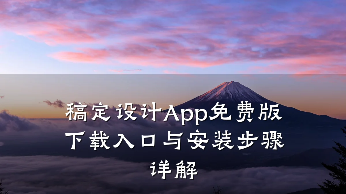 稿定设计App免费版下载入口与安装步骤详解