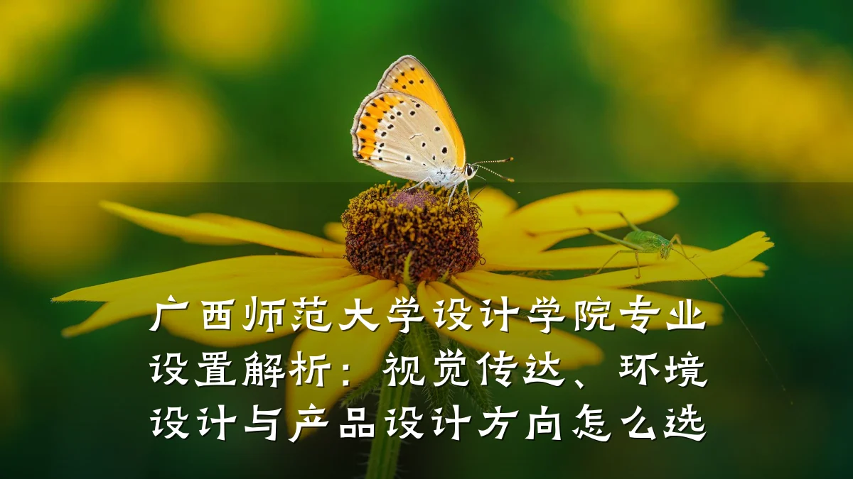 广西师范大学设计学院专业设置解析:视觉传达、环境设计与产品设计方向怎么选