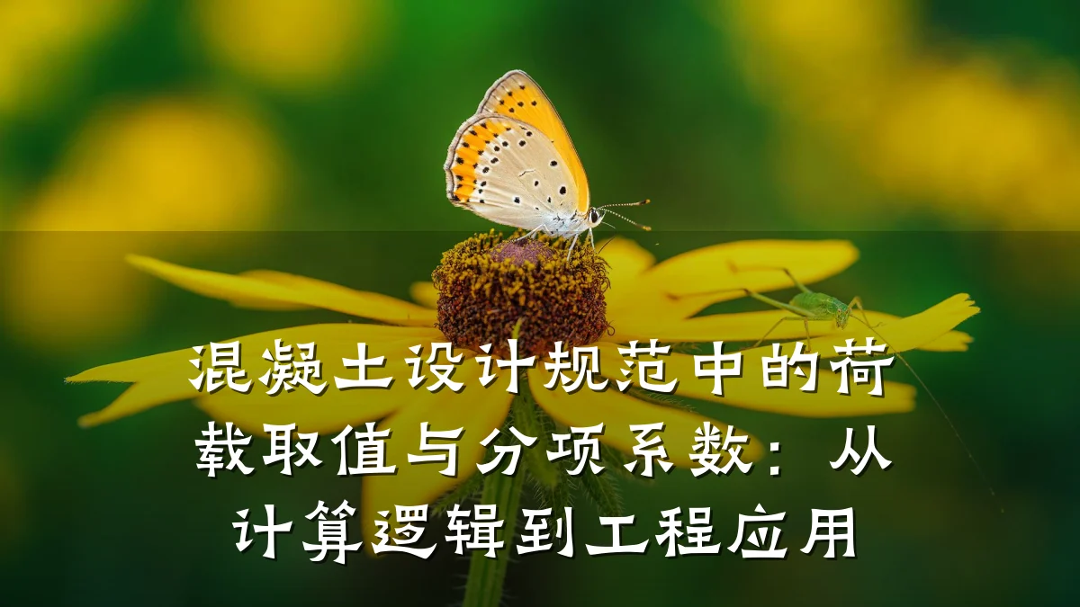 混凝土设计规范中的荷载取值与分项系数:从计算逻辑到工程应用