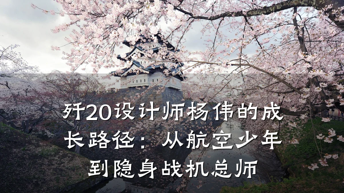 歼20设计师杨伟的成长路径:从航空少年到隐身战机总师