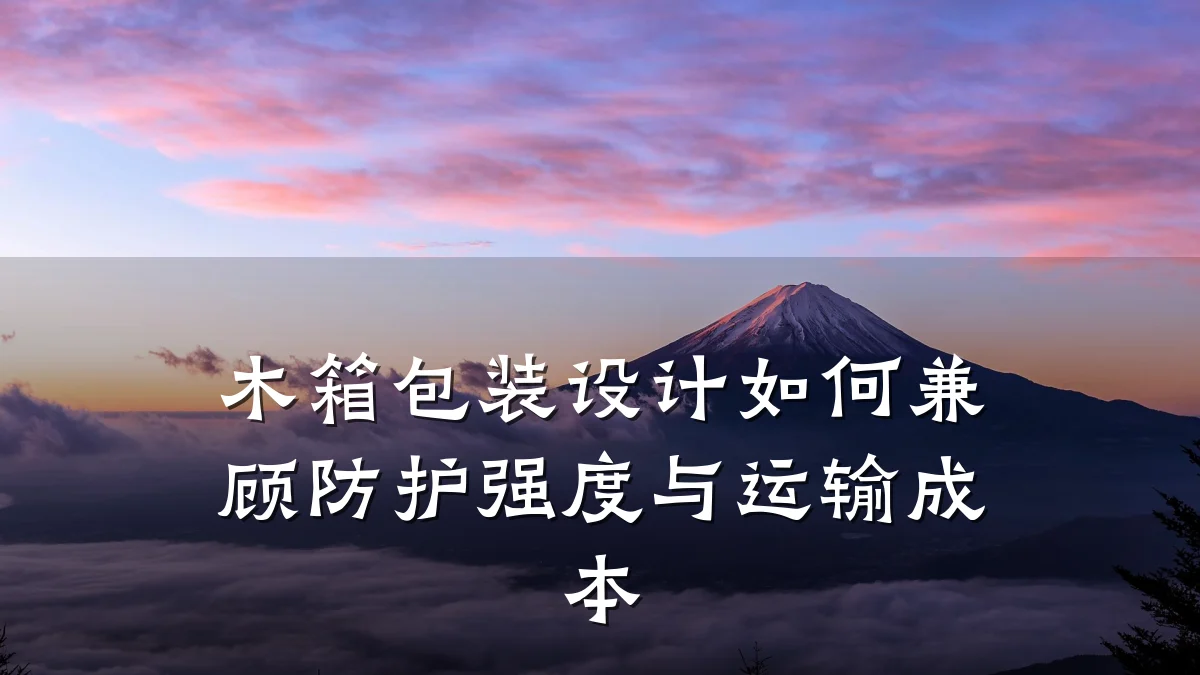 木箱包装设计如何兼顾防护强度与运输成本