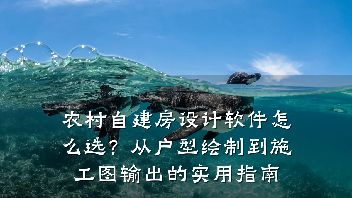农村自建房设计软件怎么选?从户型绘制到施工图输出的实用指南