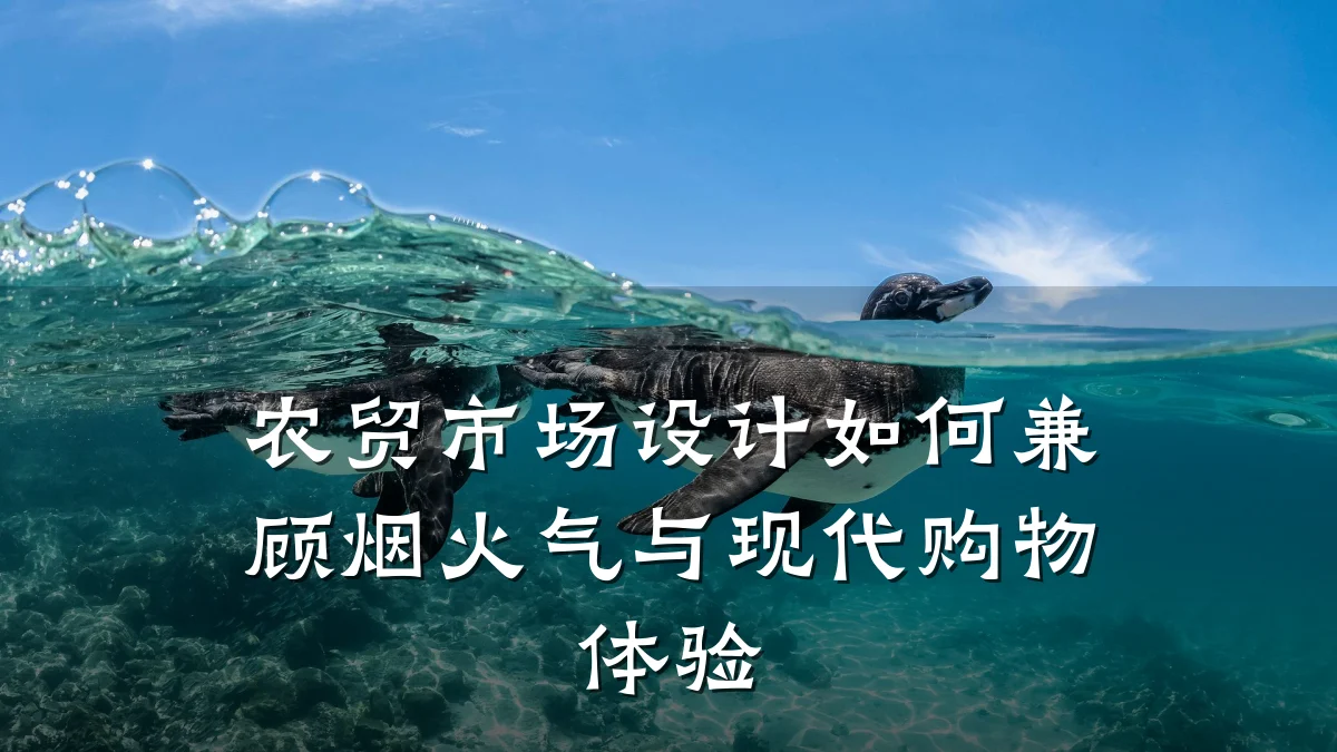 农贸市场设计如何兼顾烟火气与现代购物体验