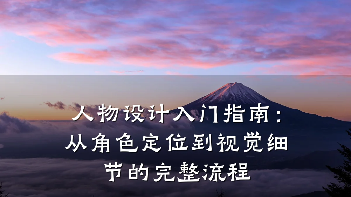 人物设计入门指南:从角色定位到视觉细节的完整流程