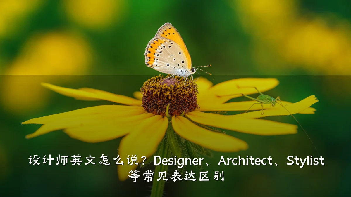 设计师英文怎么说？Designer、Architect、Stylist 等常见表达区别