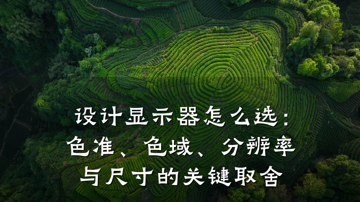 设计显示器怎么选：色准、色域、分辨率与尺寸的关键取舍